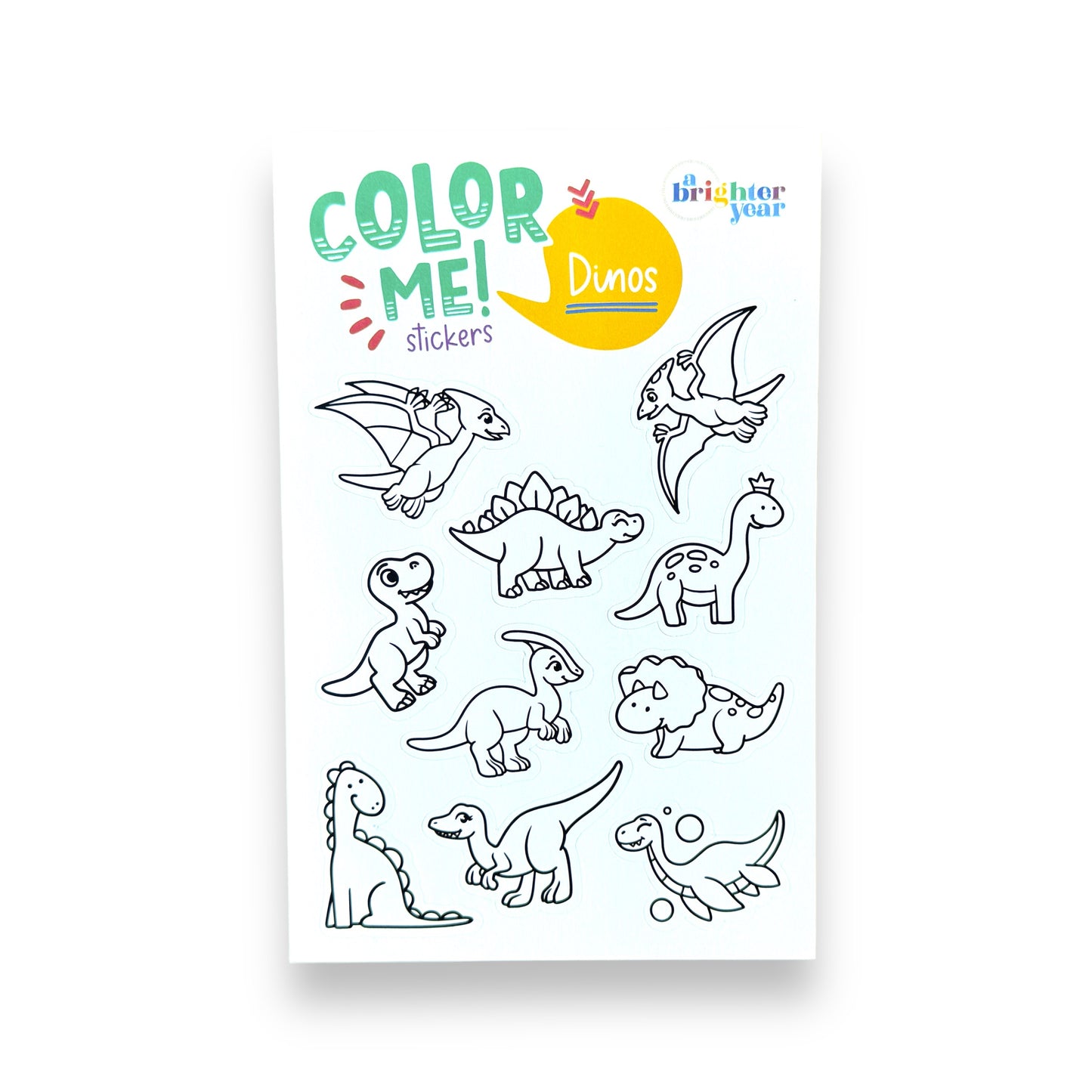 Dinos Color-Your-Own Stickers