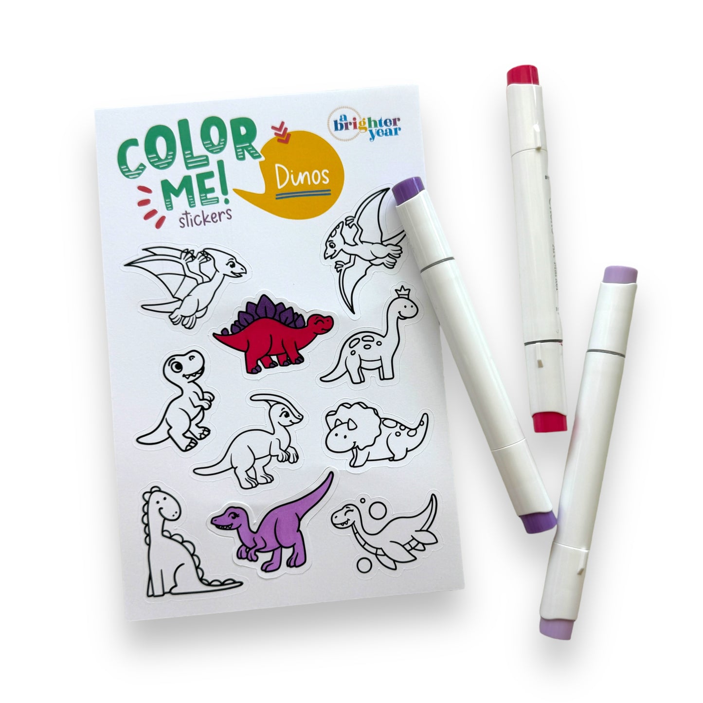 Dinos Color-Your-Own Stickers