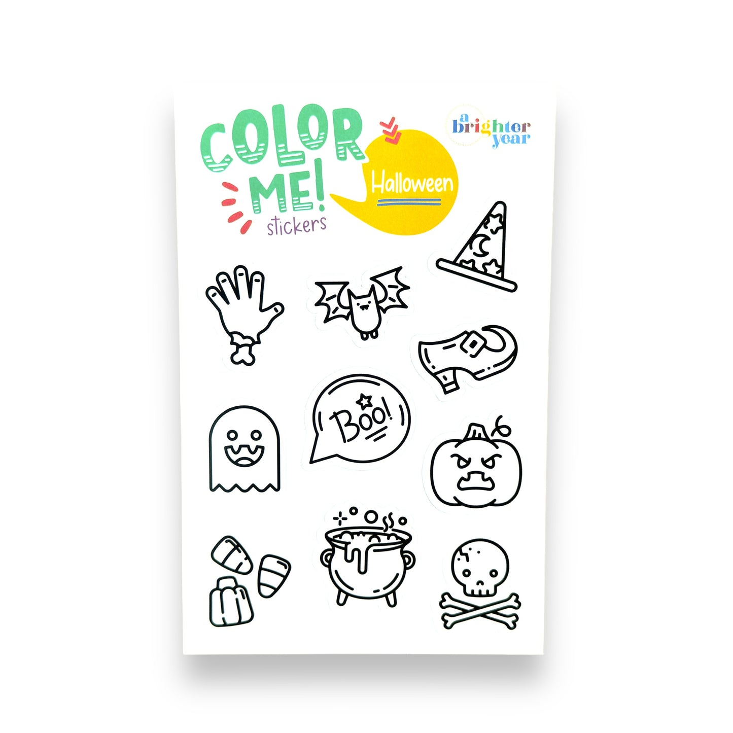Halloween Color Your Own Sticker Bundle, 4-Pack