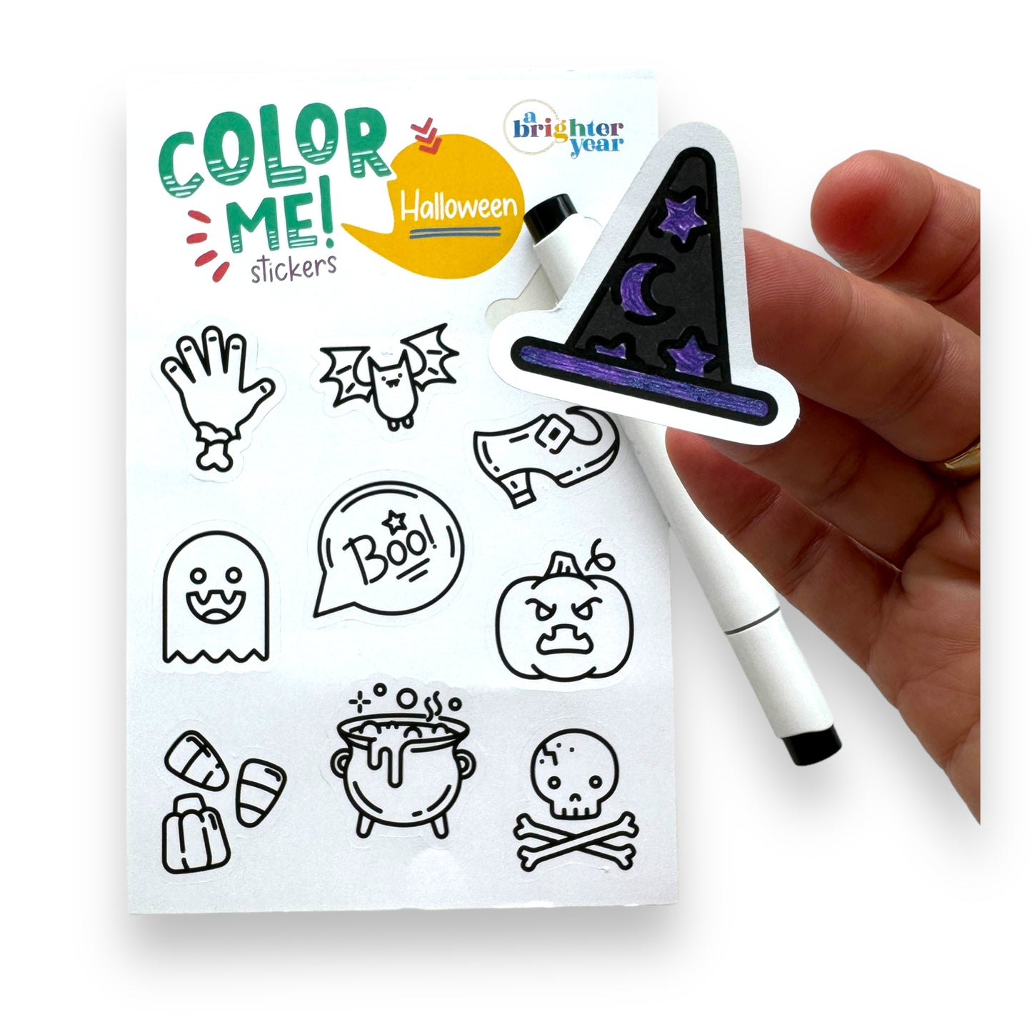 Halloween Color Your Own Sticker Bundle, 4-Pack