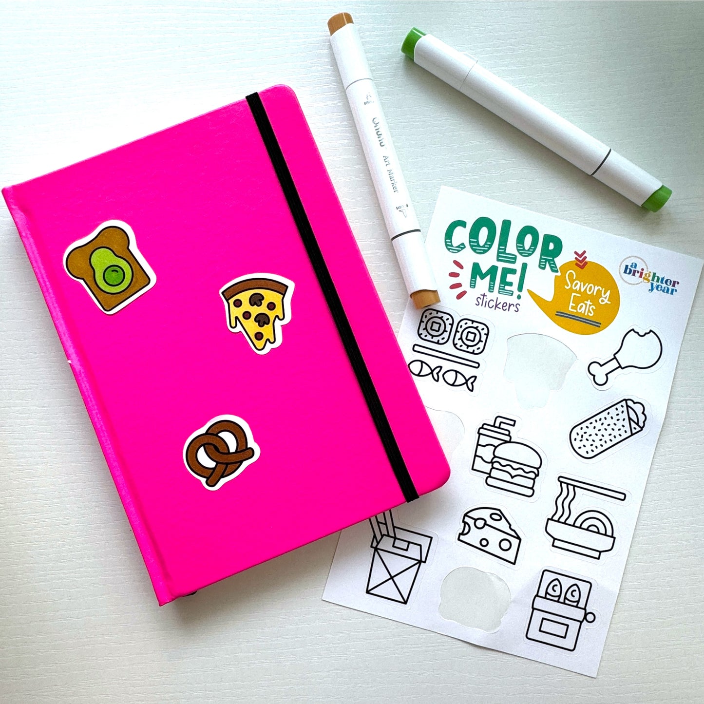 Fun Eats Color-Your-Own Sticker Bundle, 4-Pack