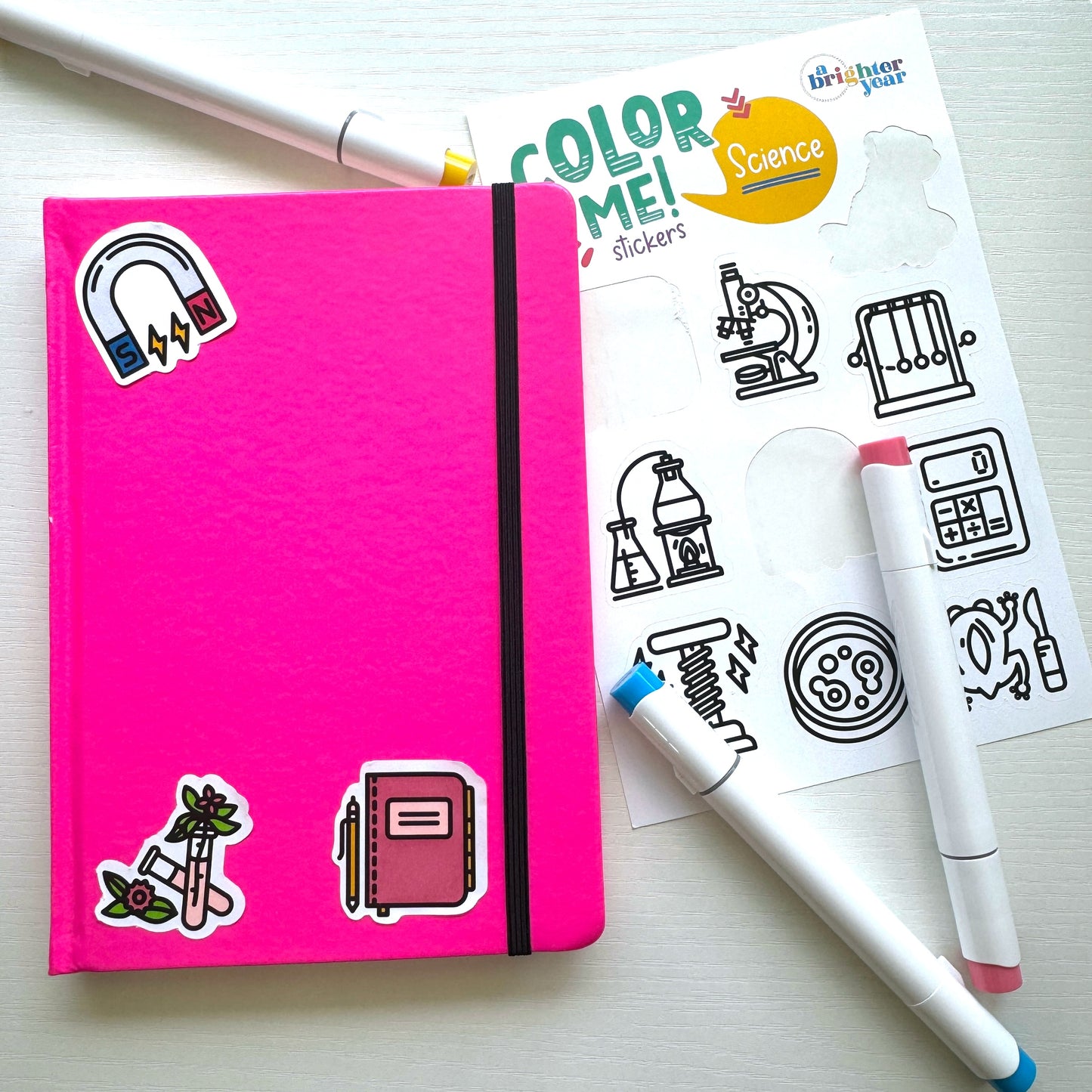 Space + Science Color-Your-Own Sticker Bundle, 3-Pack