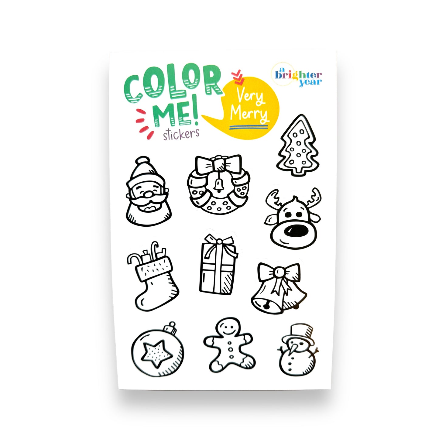 Very Merry Color-Your-Own Stickers