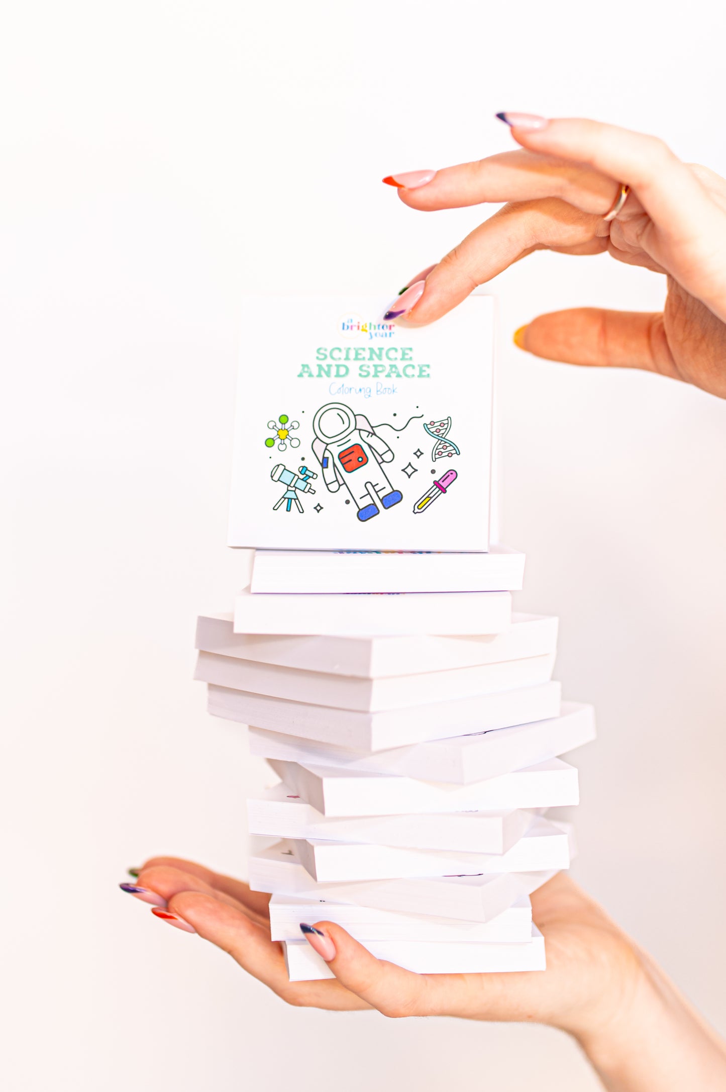 Space + Science Mini Coloring Book