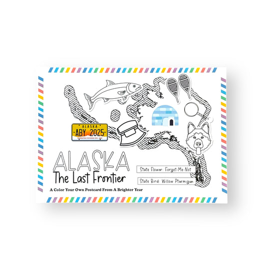 Alaska Color-Your-Own Postcard