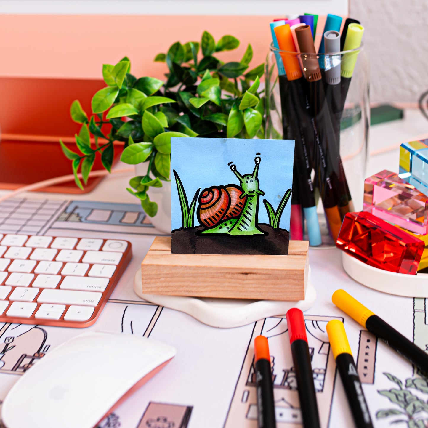 Mini Masterpiece Wooden Display Block