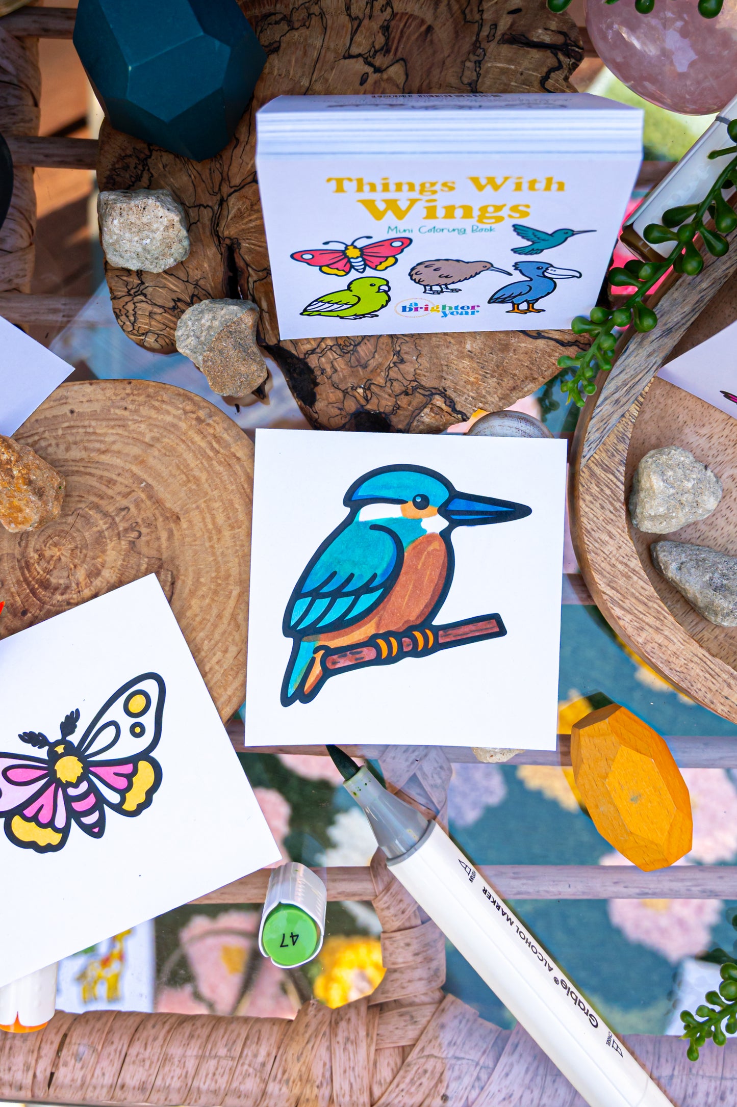 Things with Wings Mini Coloring Book