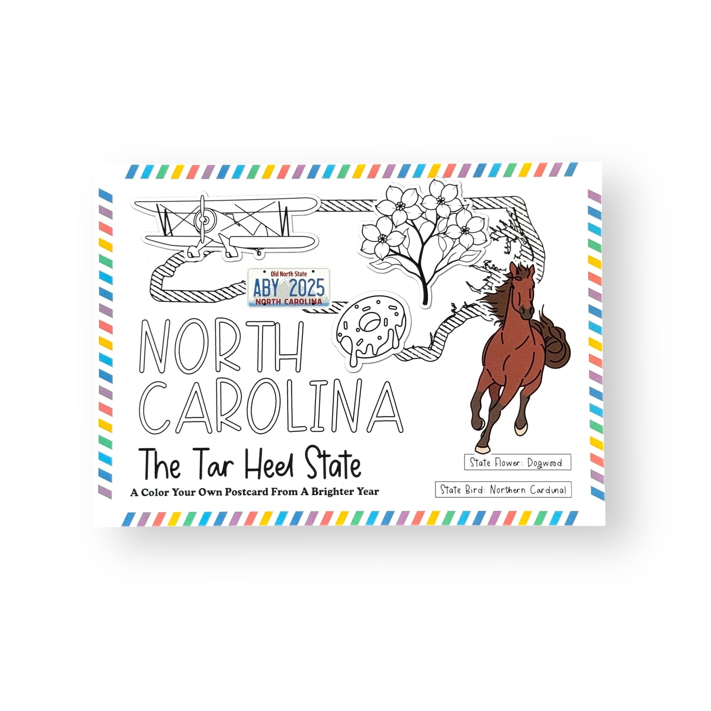 North Carolina Color-Your-Own Postcard