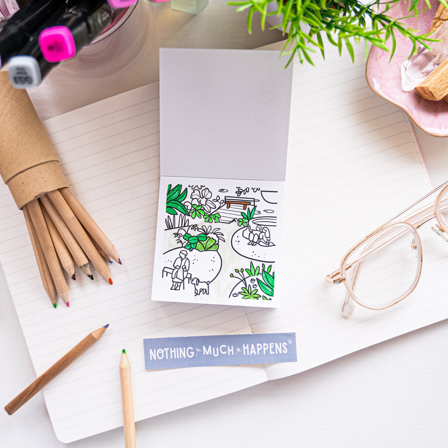 Nothing Much Happens Mini Coloring Book Bundle
