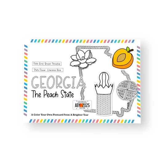 Georgia Color-Your-Own Postcard