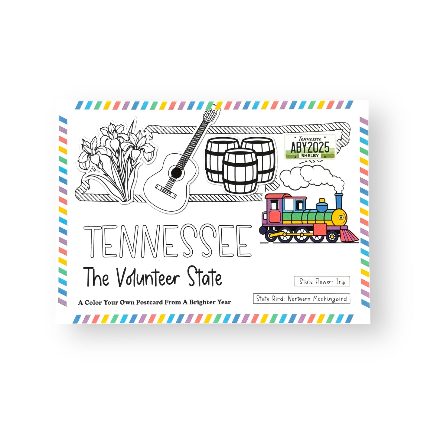 Tennessee Color-Your-Own Postcard