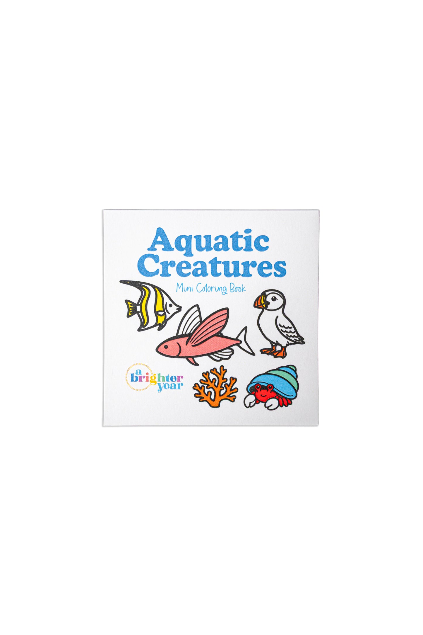 Aquatic Creatures Mini Coloring Book