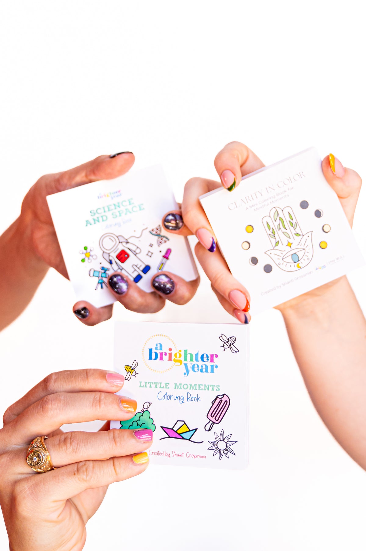 16-Piece Mini Adult Coloring Book Set
