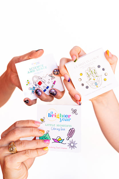 16-Piece Mini Adult Coloring Book Set