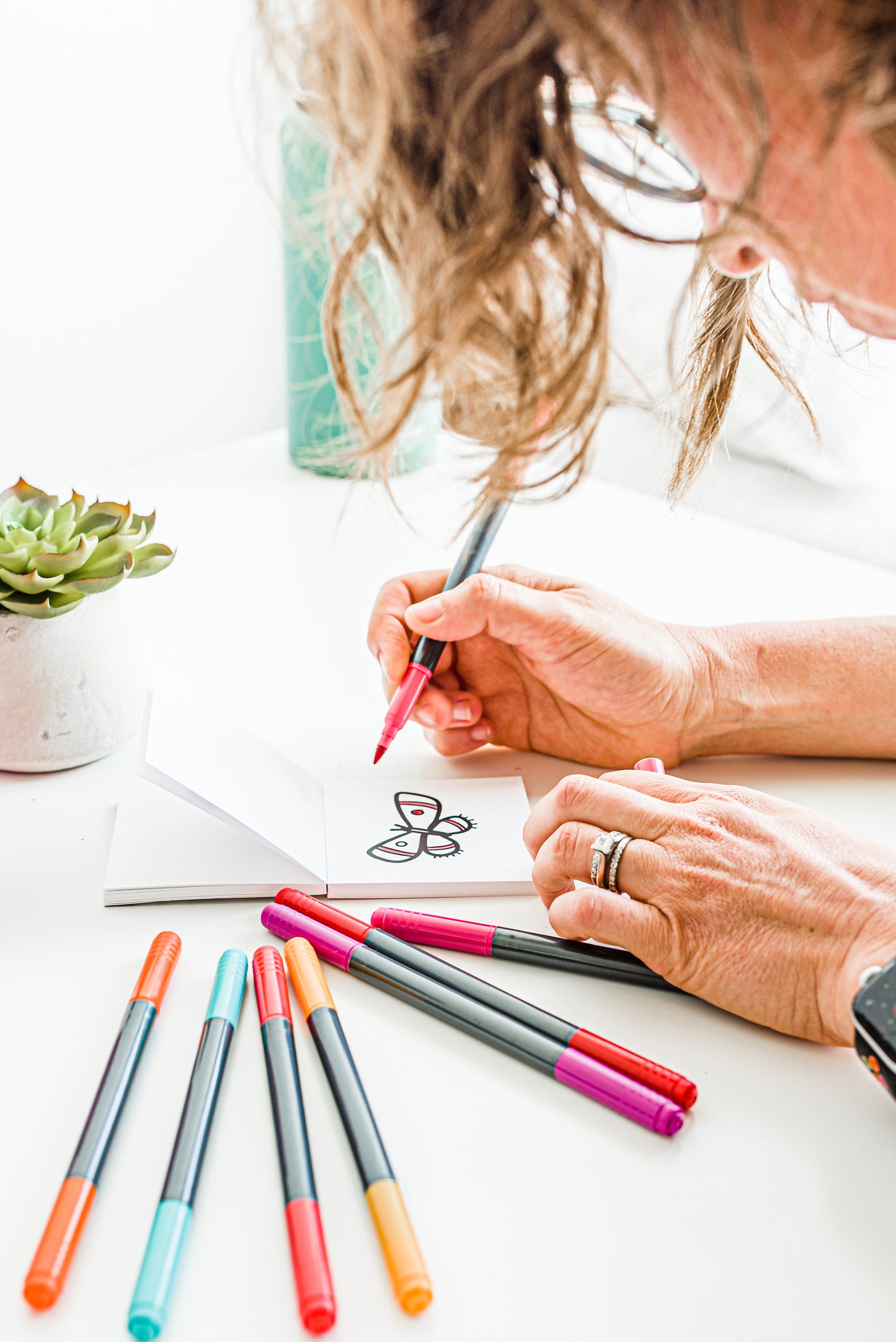 3-Piece Mini Adult Coloring Book + Pencil Bundle