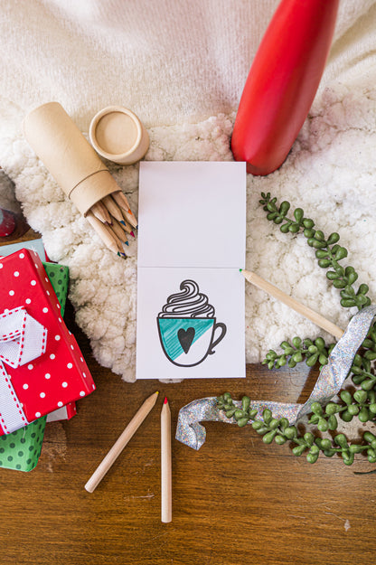 3-Piece Holiday Mini Adult Coloring Book Bundle