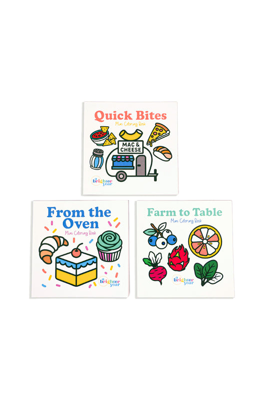 Foodie Files Mini Coloring Book Bundle