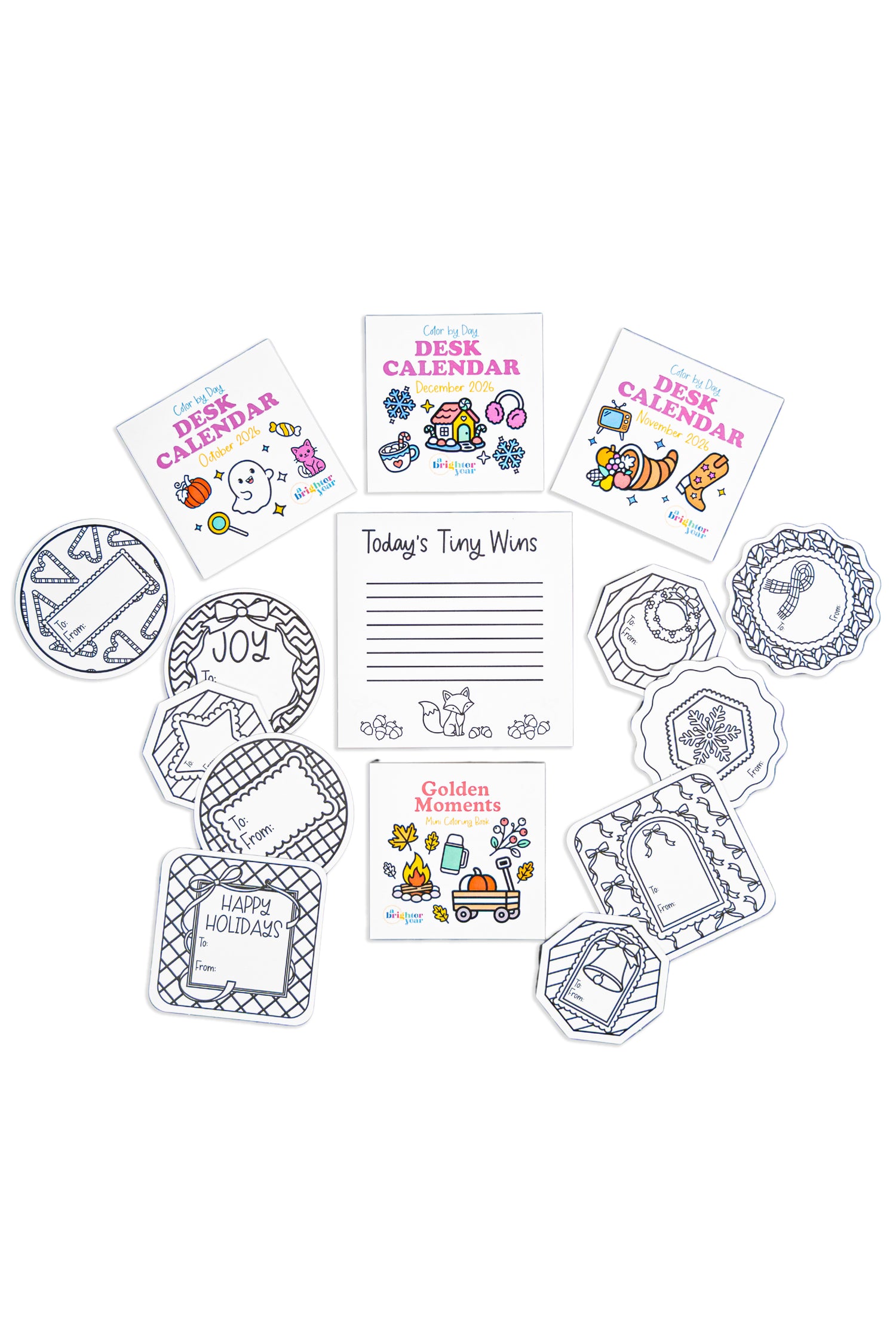 Quarterly Coloring + Calendar Subscription Box