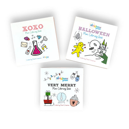 Holiday Mini Coloring Book Bundle, 3-Pack