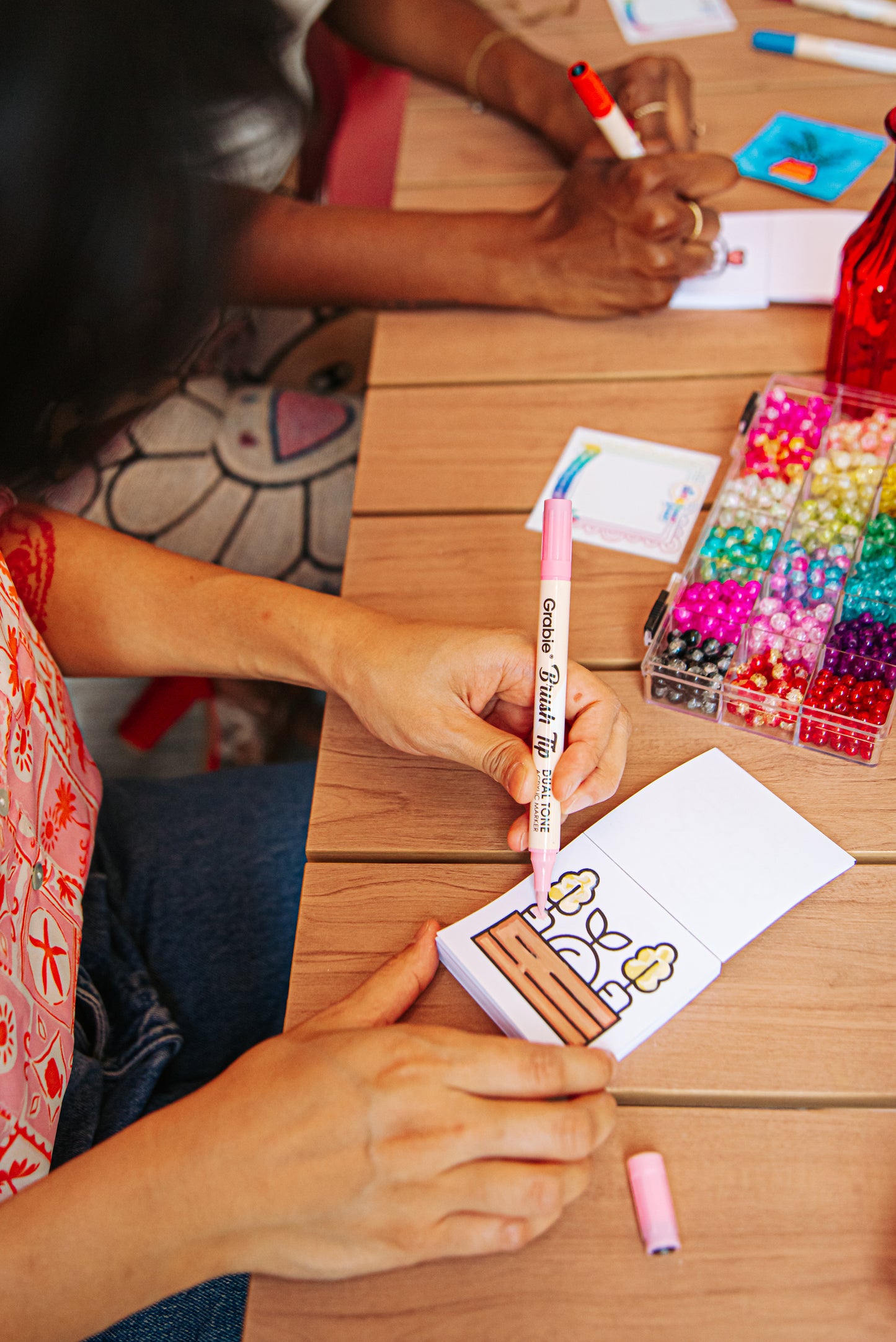5-Piece Mini Adult Coloring Book+ Gel Pen Bundle