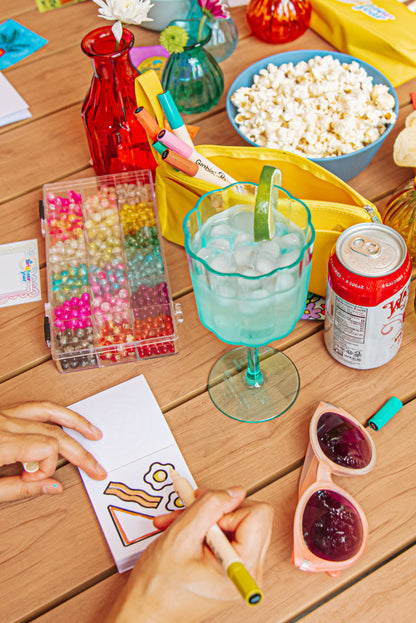 5-Piece Mini Adult Coloring Book + Markers Bundle