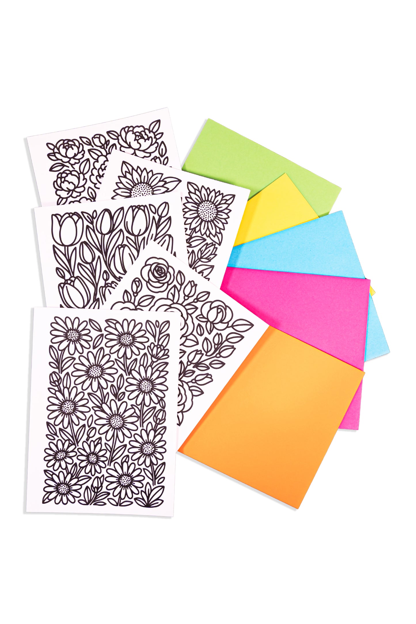 Wildflower Wishes Color-Your-Own Greeting Cards