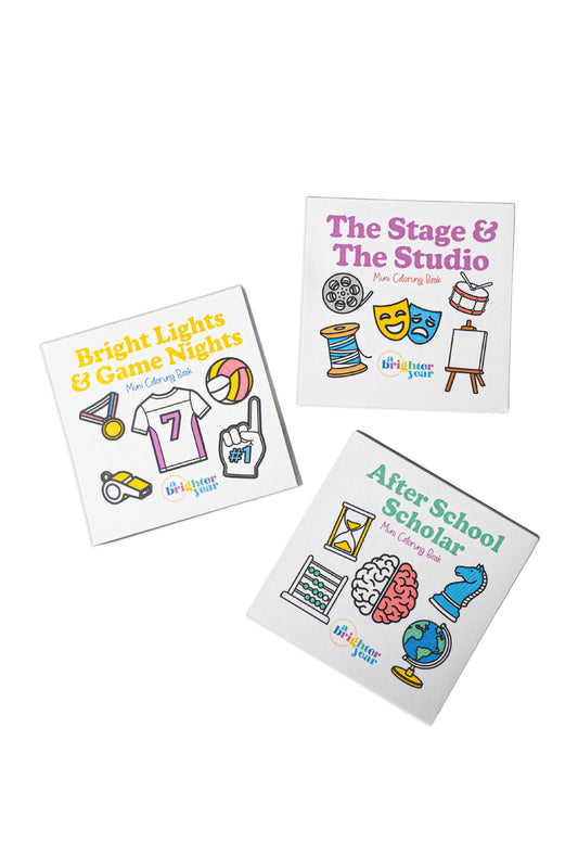 School Days Mini Coloring Book Bundle