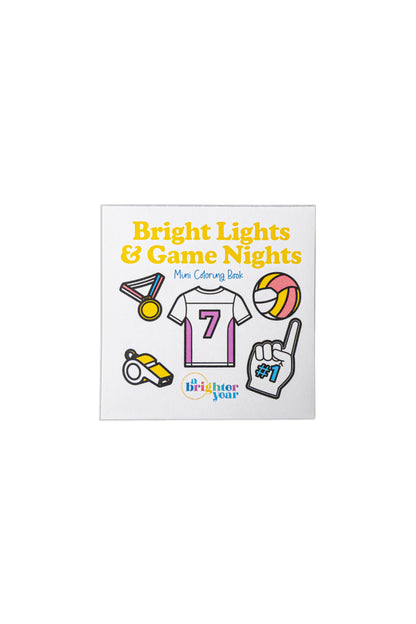 Bright Lights & Game Nights Mini Coloring Book