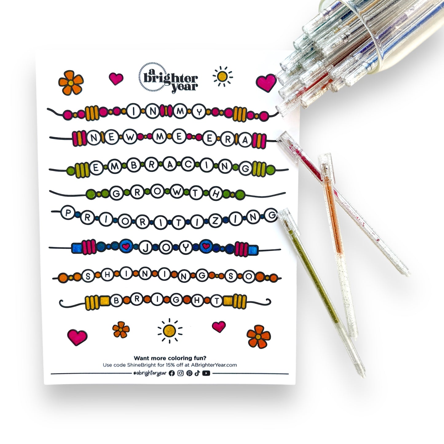 Friendship Bracelet Coloring Pages