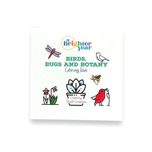 Birds Bugs and Botany Mini Coloring Book