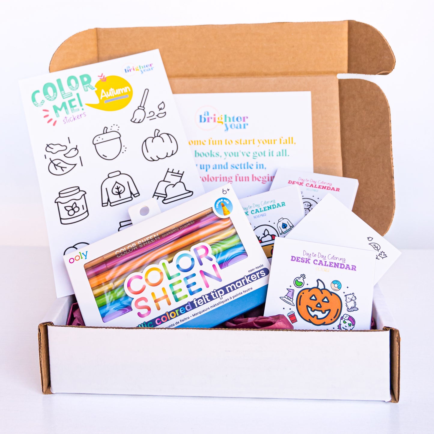 Quarterly Coloring + Calendar Subscription Box