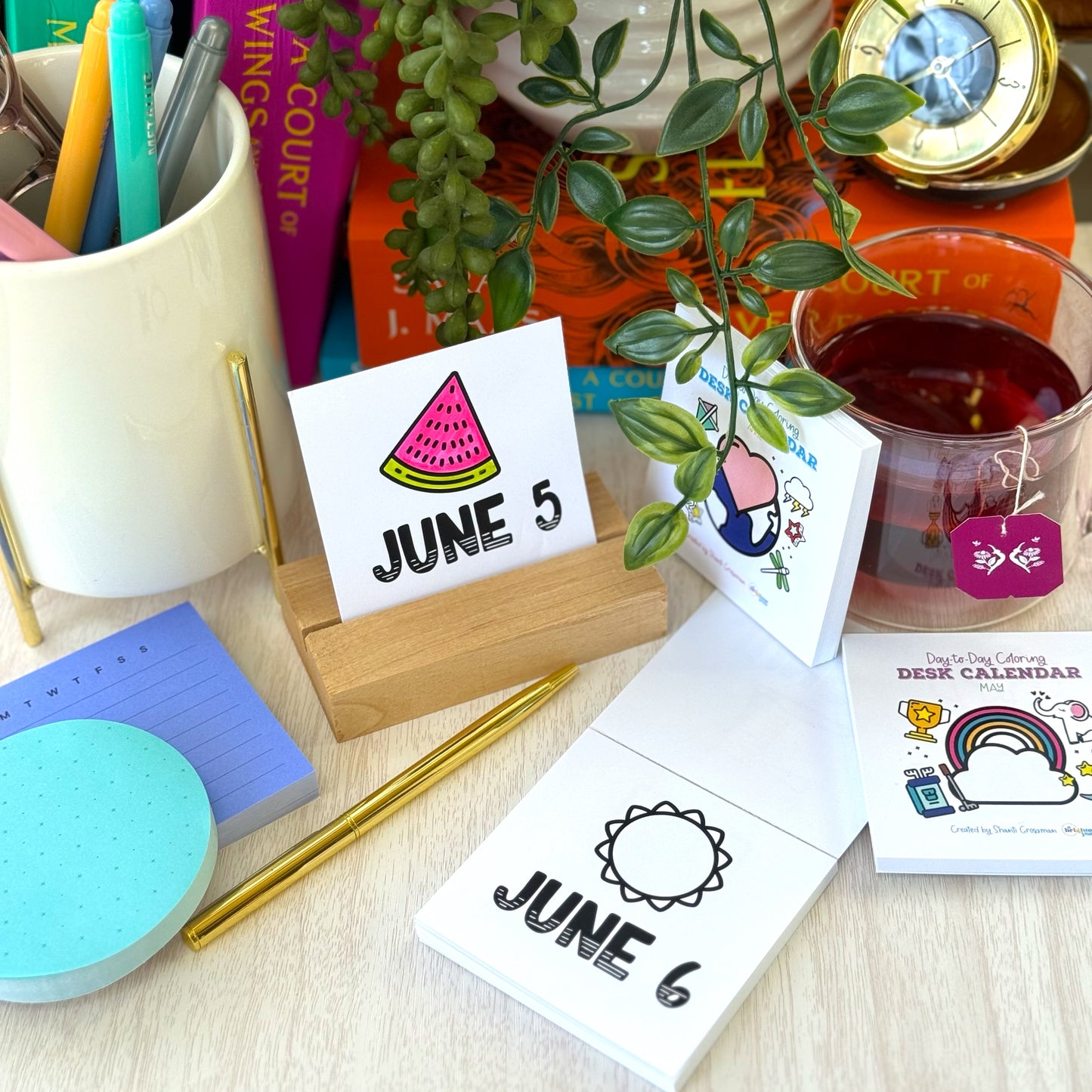 Quarterly Coloring + Calendar Subscription Box