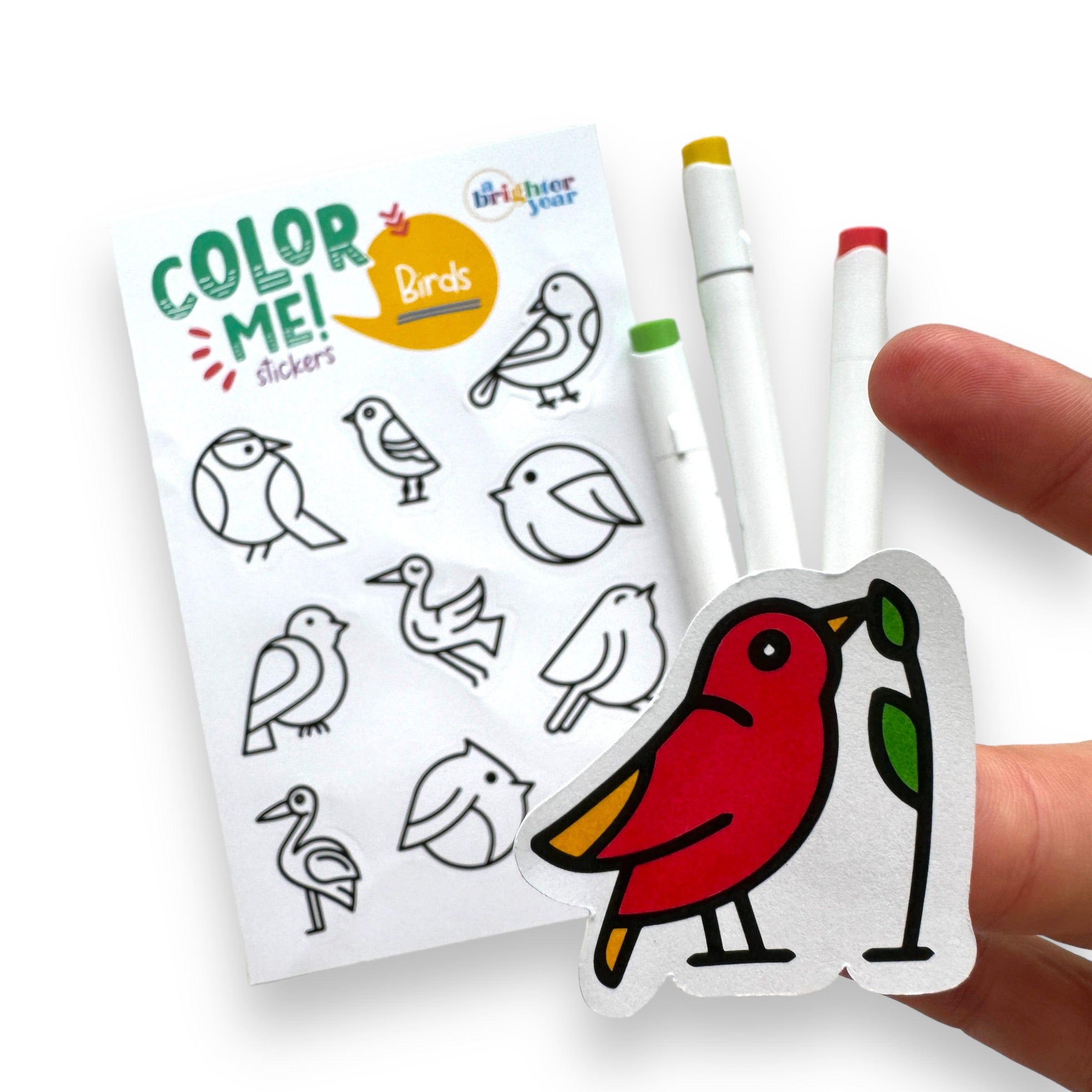 Birds Color-Your-Own Stickers - A Brighter Year