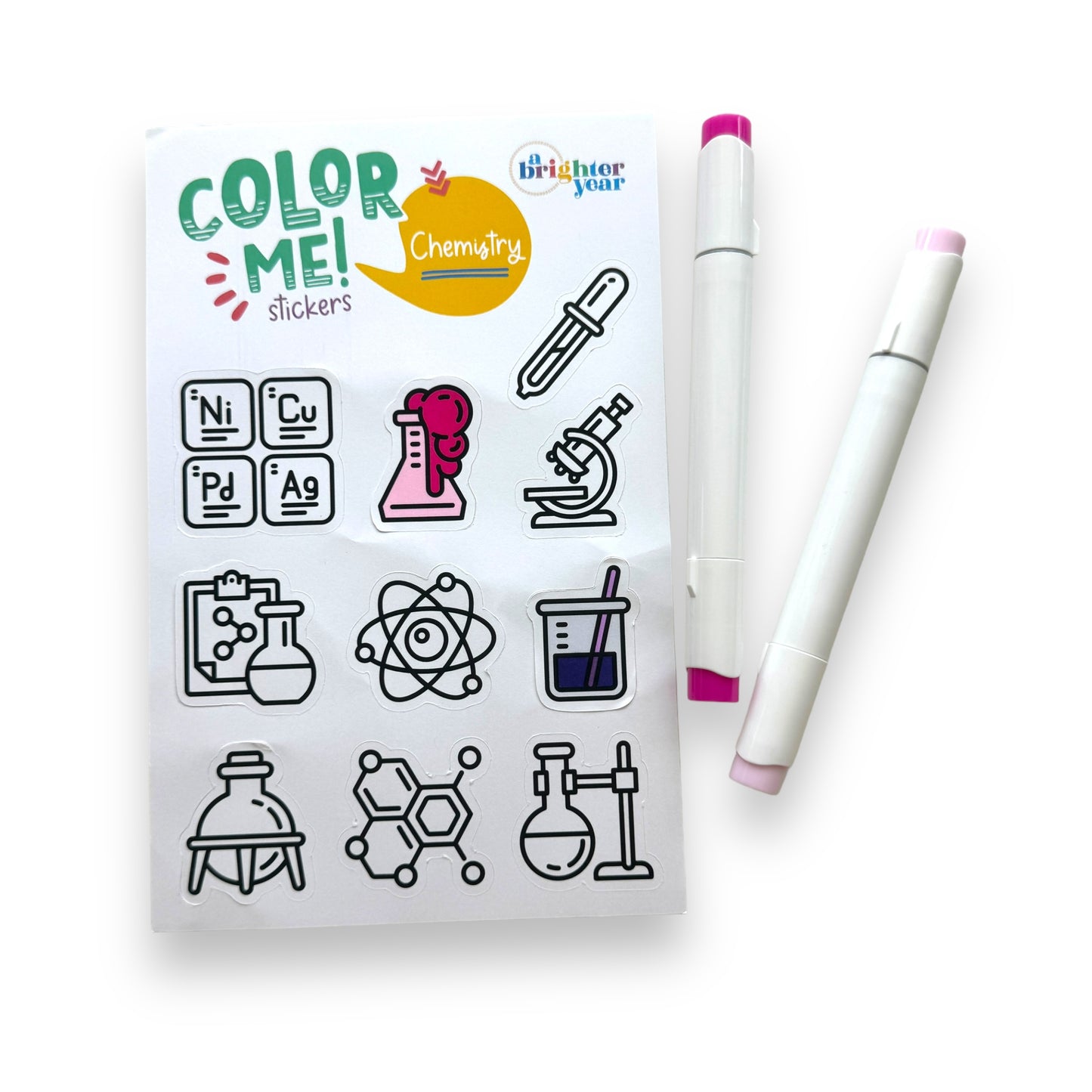 Space + Science Color-Your-Own Sticker Bundle, 3-Pack