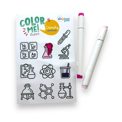 Space + Science Color-Your-Own Sticker Bundle, 3-Pack