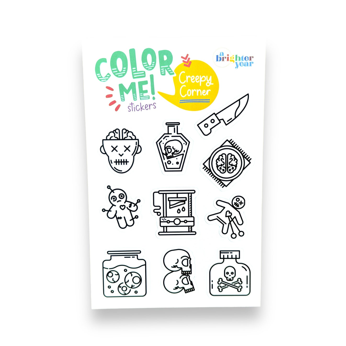 Creepy Corner Color-Your-Own Stickers