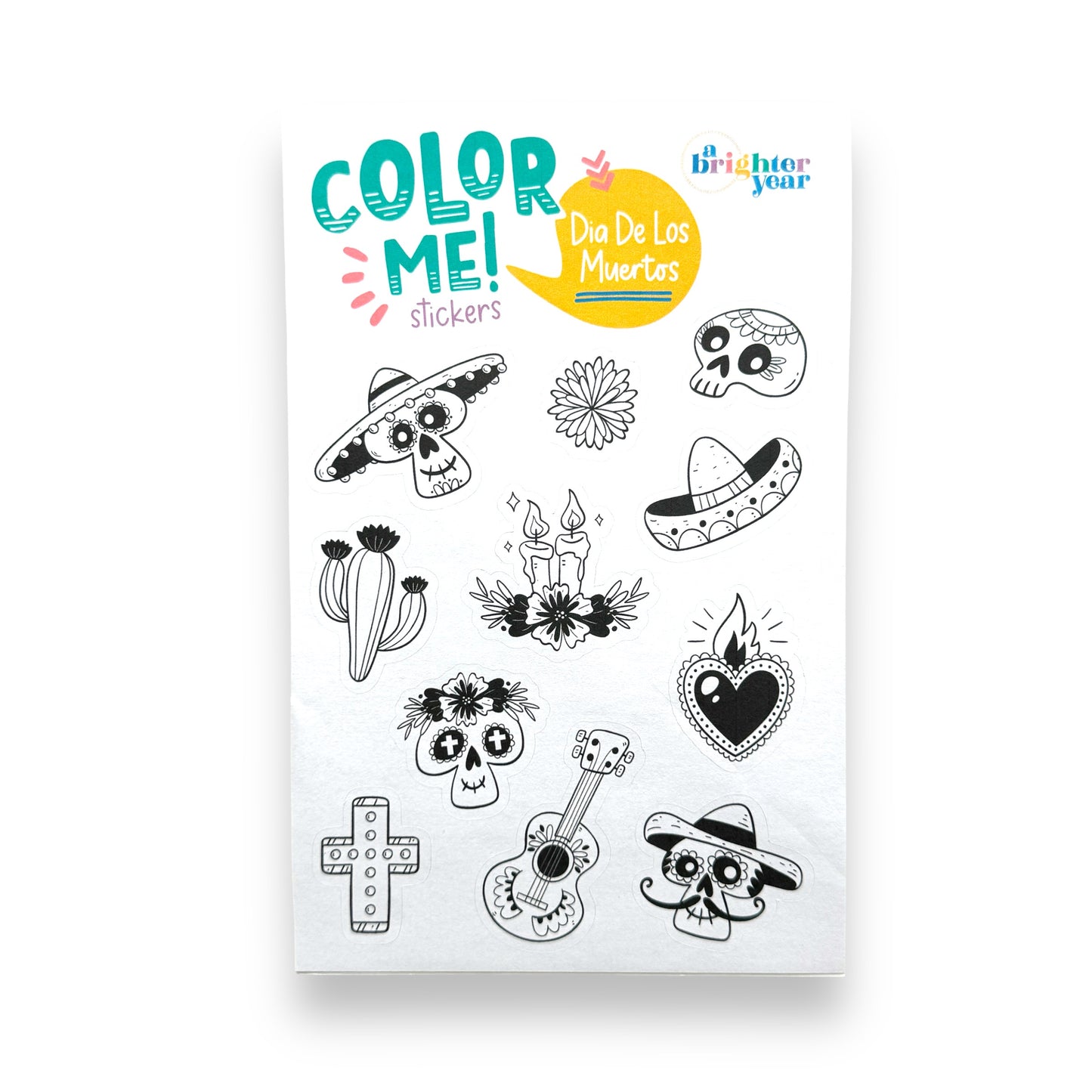 Dia De Los Muertos Color-Your-Own Stickers