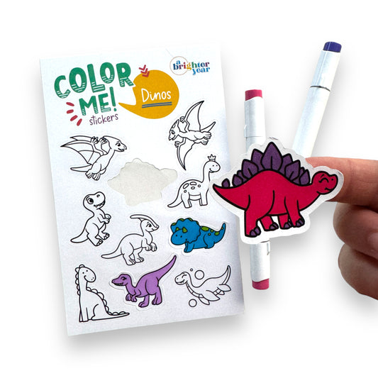 Dinos Color-Your-Own Stickers