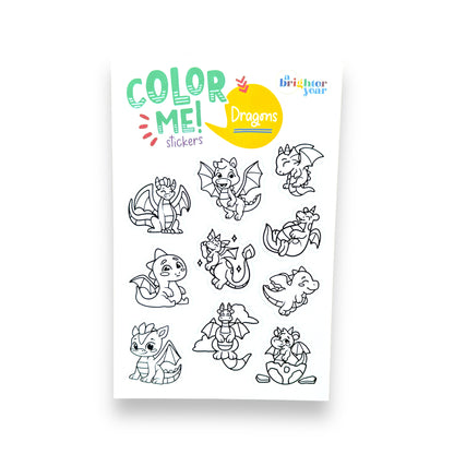 Dragons Color-Your-Own Stickers