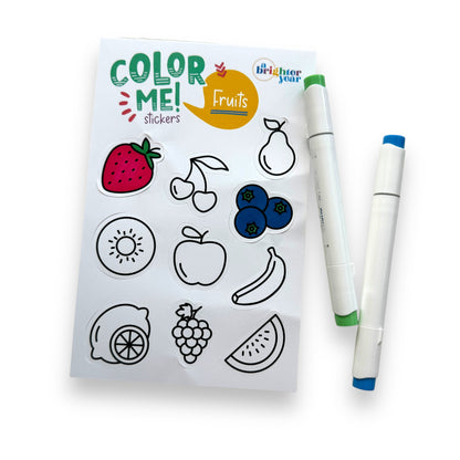 Fruits Color-Your-Own Stickers