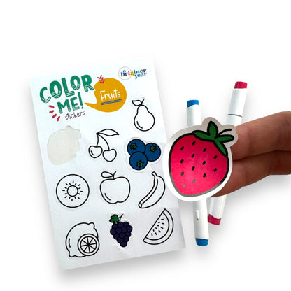 Fruits Color-Your-Own Stickers