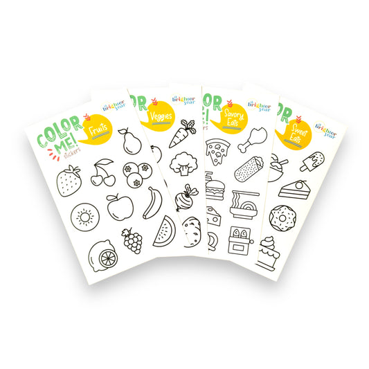 Fun Eats Color-Your-Own Sticker Bundle