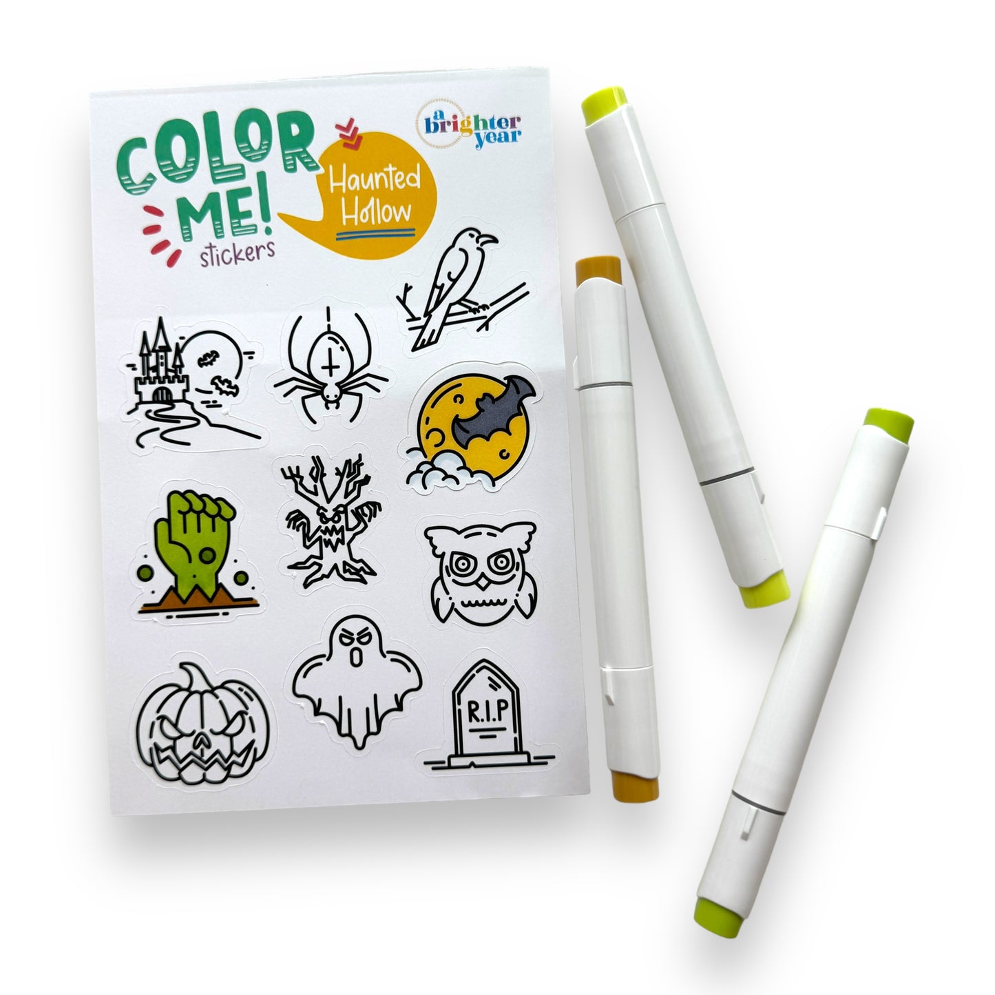 Haunted Hollow Color-Your-Own Stickers