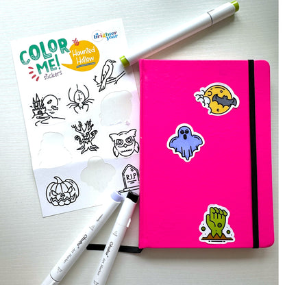 Haunted Hollow Color-Your-Own Stickers