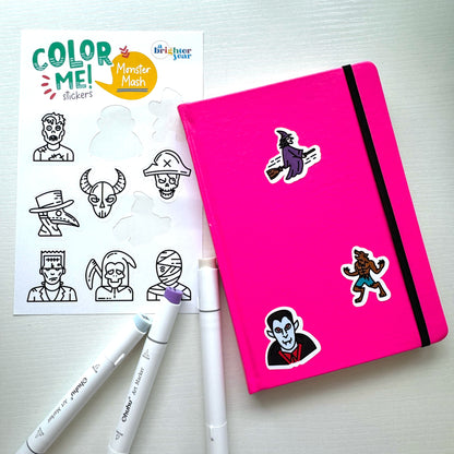Color-Your-Own Halloween Village Bundle