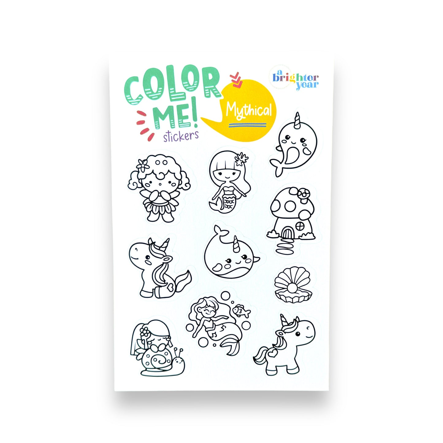 Mythical and Magical Color-Your-Own Sticker Bundle