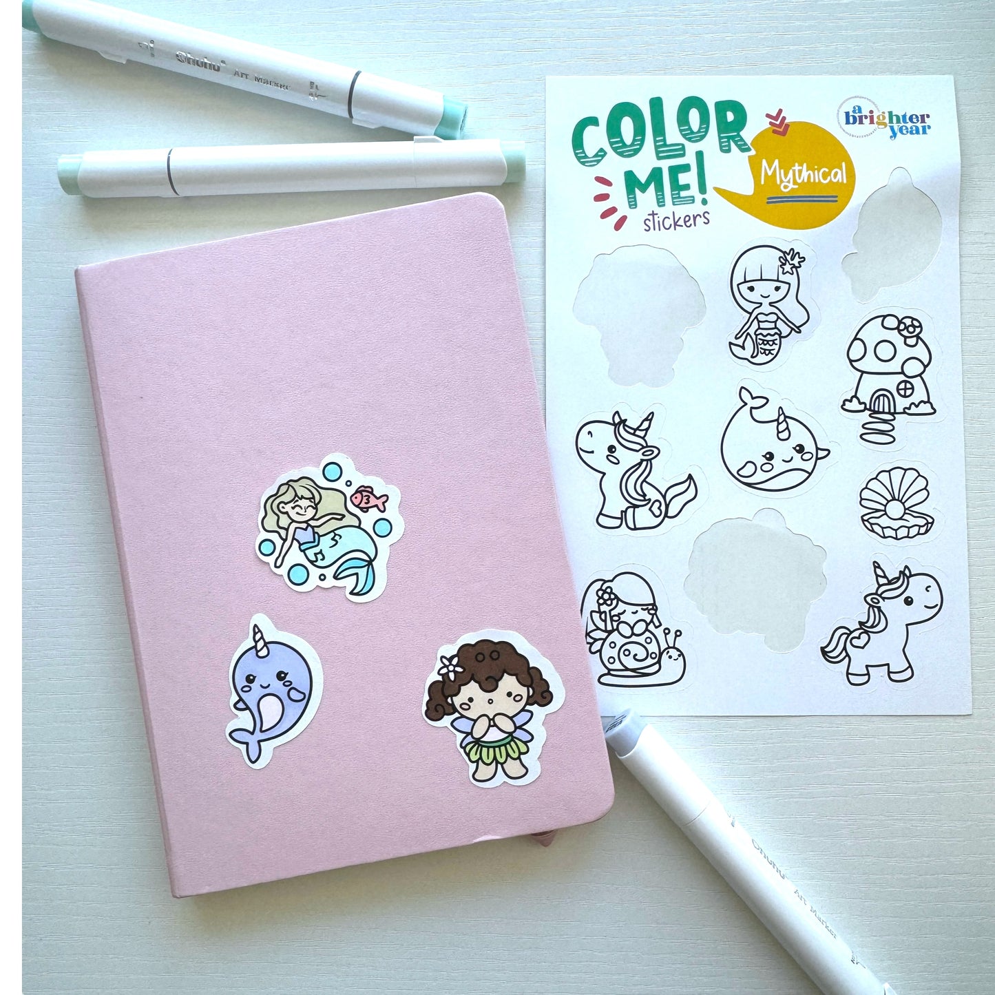 Mythical and Magical Color-Your-Own Sticker Bundle