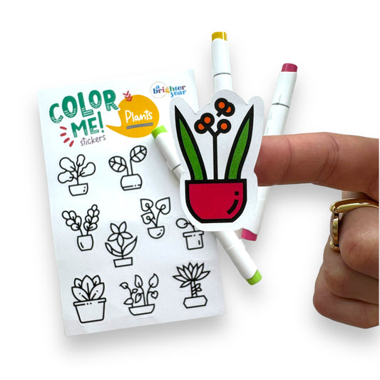 Plants Color-Your-Own Stickers