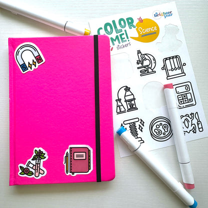 Science Color-Your-Own Stickers