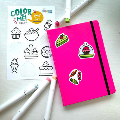 Fun Eats Color-Your-Own Sticker Bundle